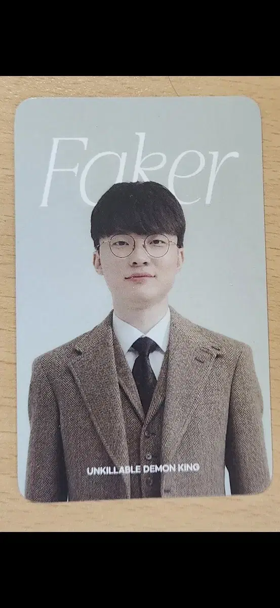 T1 페이커 정장 포토카드 faker photocard